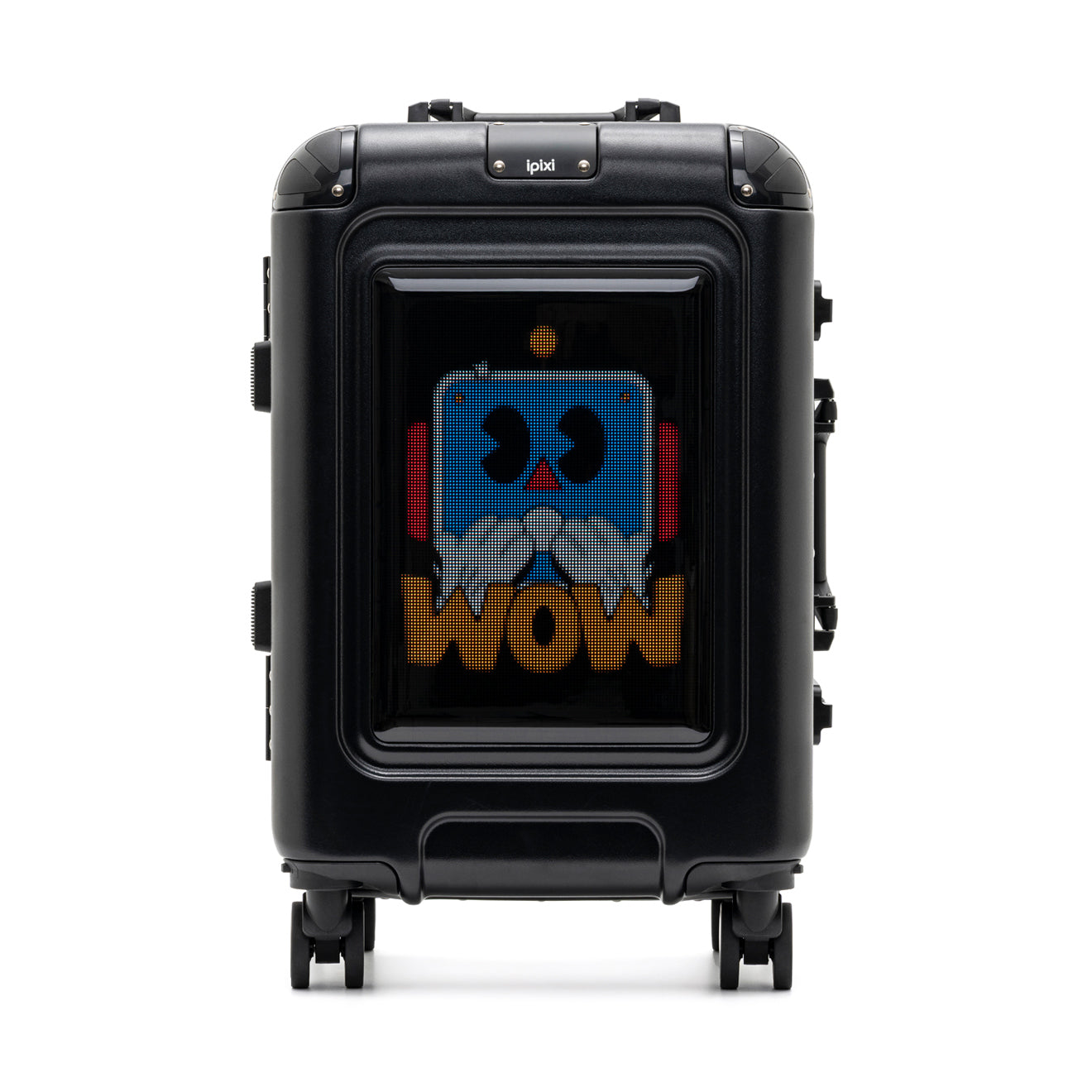 iPixi - Titan Screen LED Smart Travel Black Suitcase