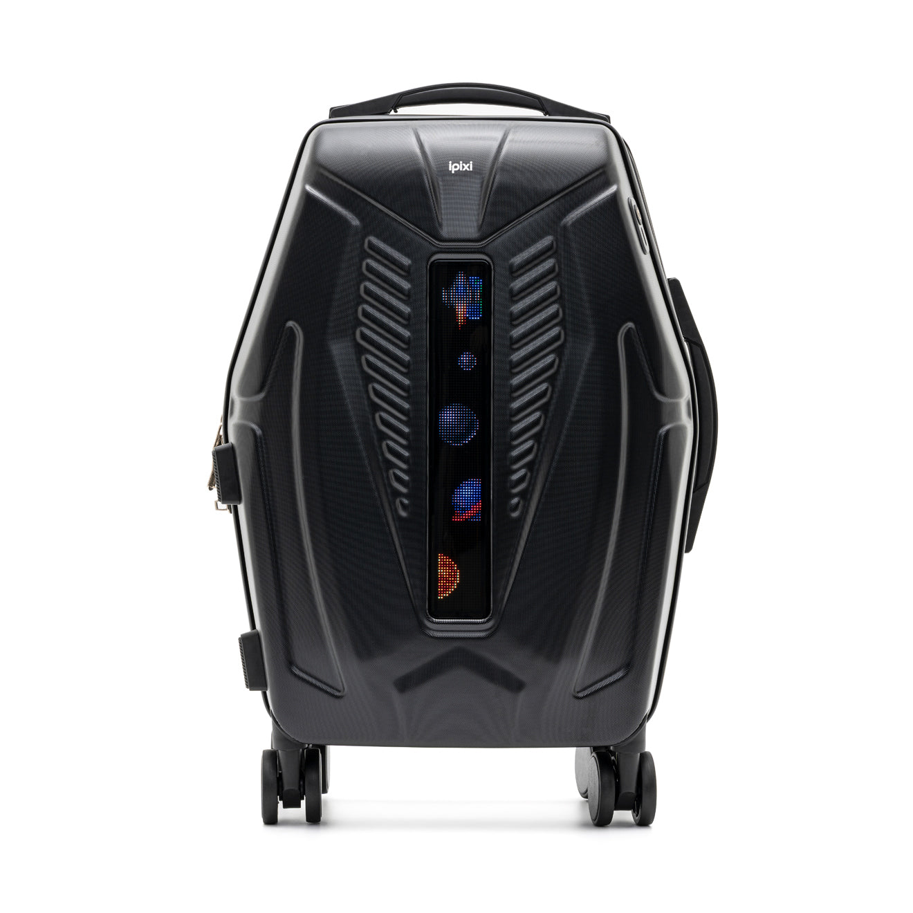 iPixi - Galaxy Voyager LED Smart Travel Black Suitcase