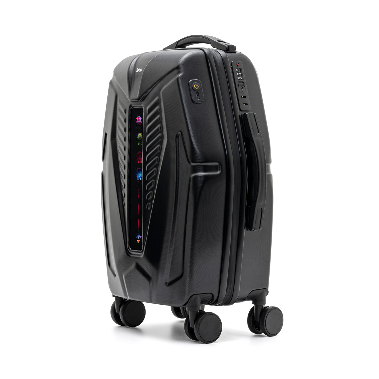 iPixi - Galaxy Voyager LED Smart Travel Black Suitcase