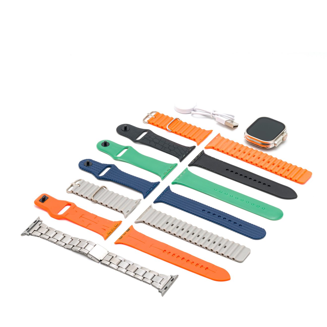 iPixi - Ultra 3rd Gen 7-Strap Sports Smart Watch Set