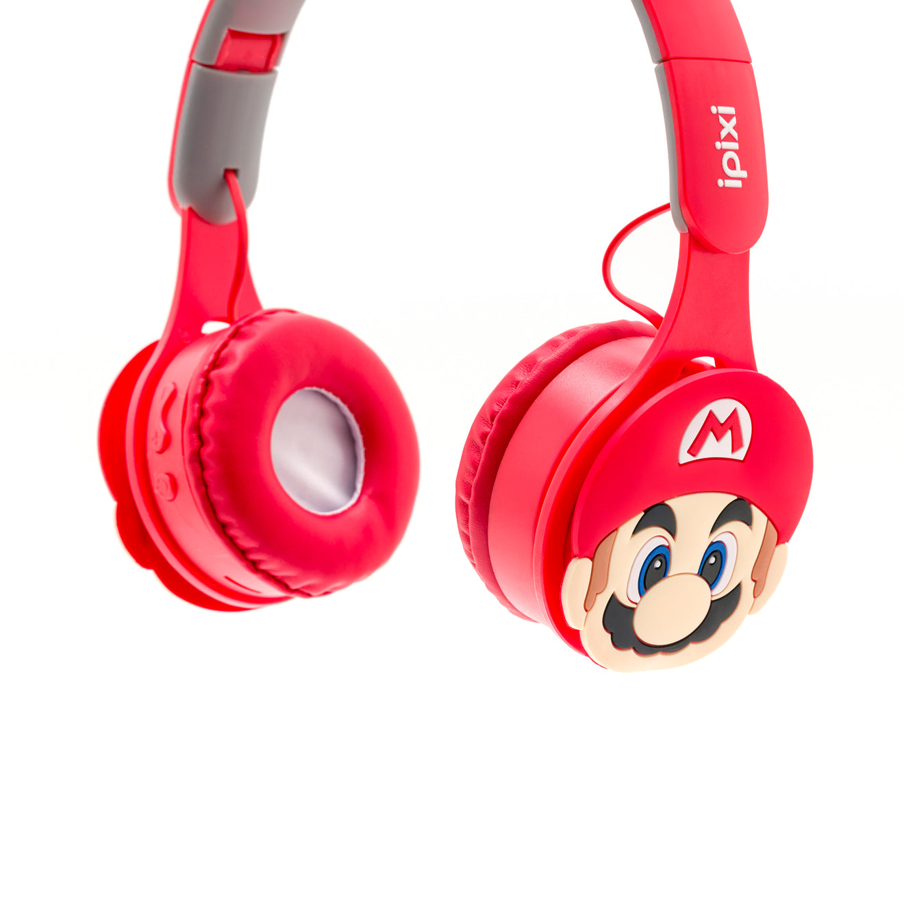 iPixi - Super Mario Kids Bluetooth Red Headphones
