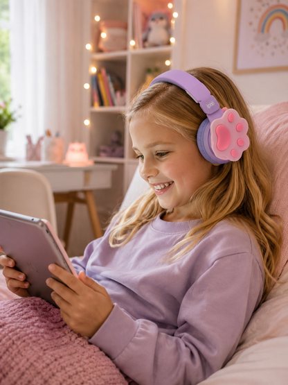 iPixi - TK-688B Kids Bluetooth Purple Headphones