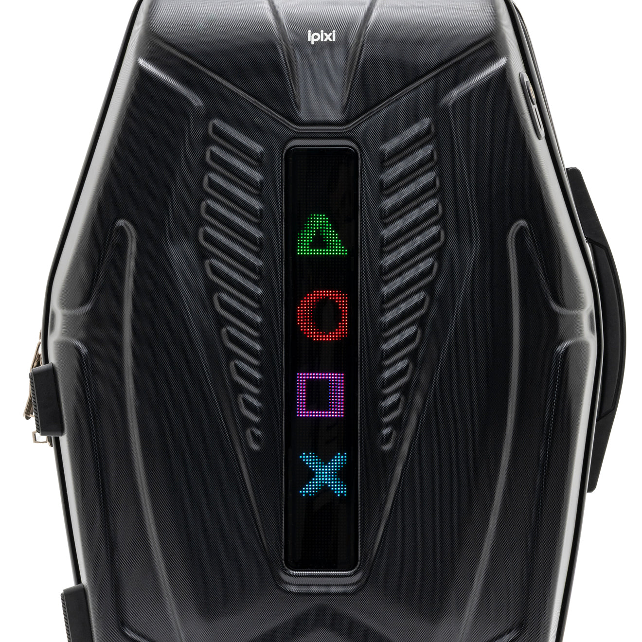 iPixi - Galaxy Voyager LED Smart Travel Black Suitcase