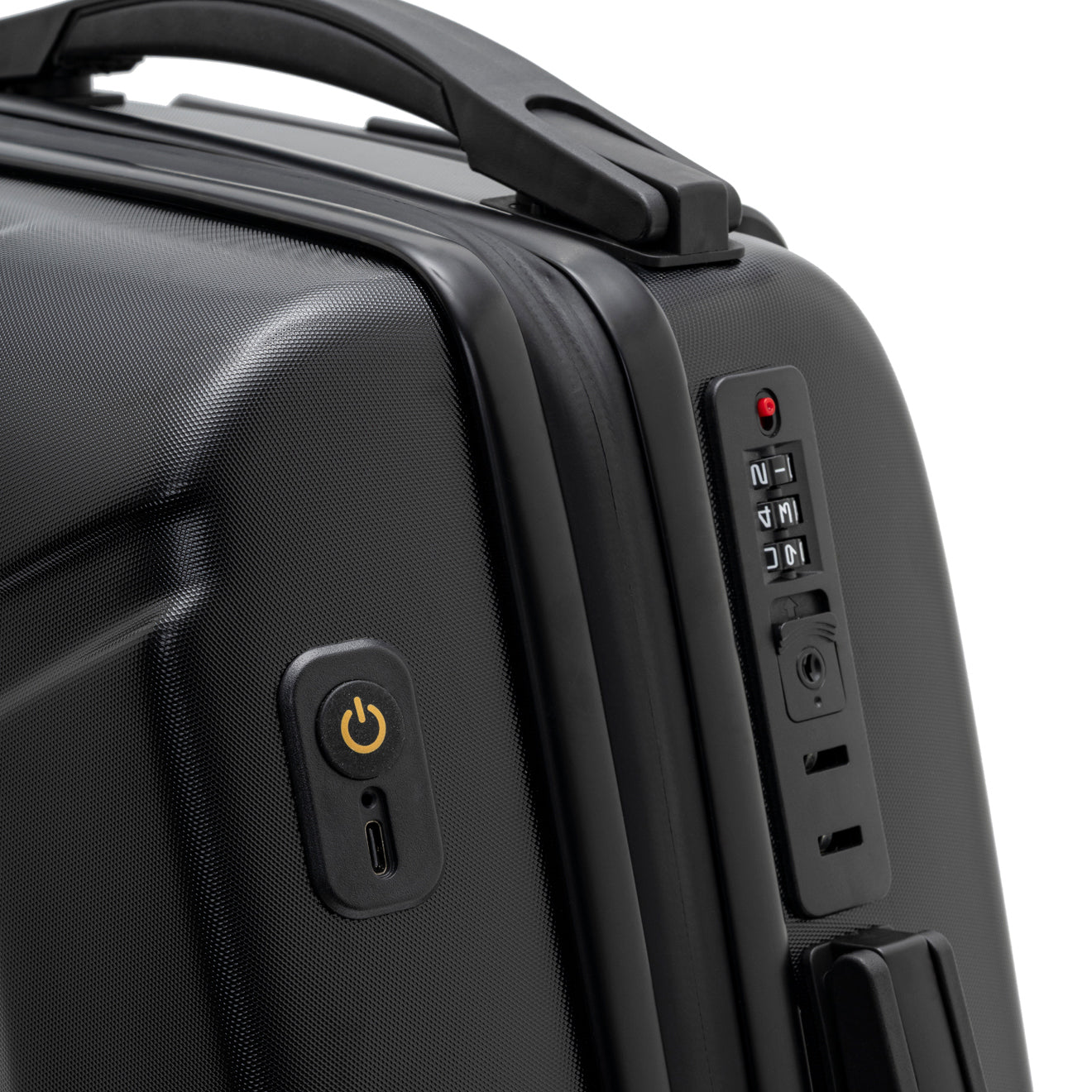 iPixi - Galaxy Voyager LED Smart Travel Black Suitcase