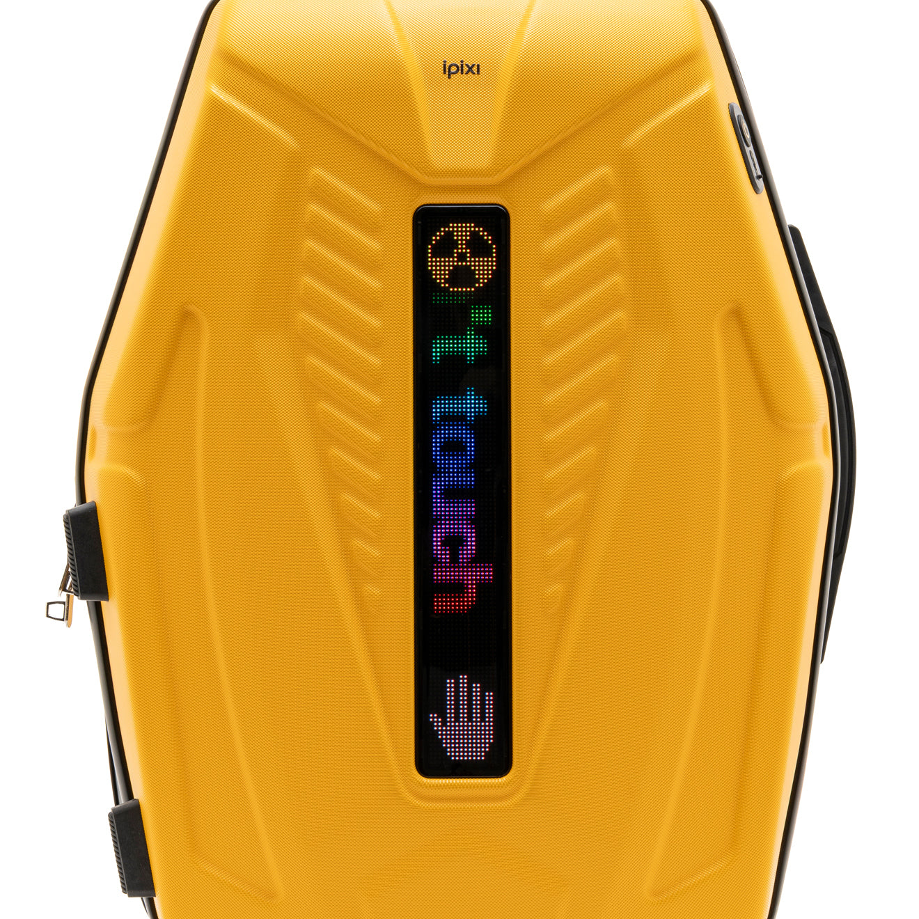 iPixi - Galaxy Voyager LED Smart Travel Yellow Suitcase