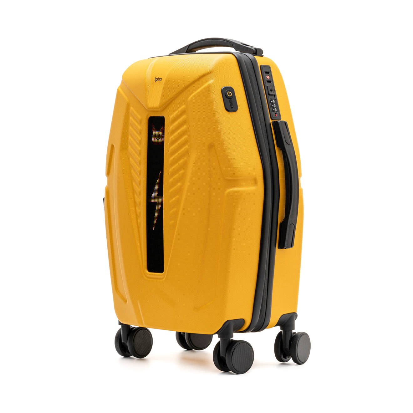 iPixi - Galaxy Voyager LED Smart Travel Yellow Suitcase