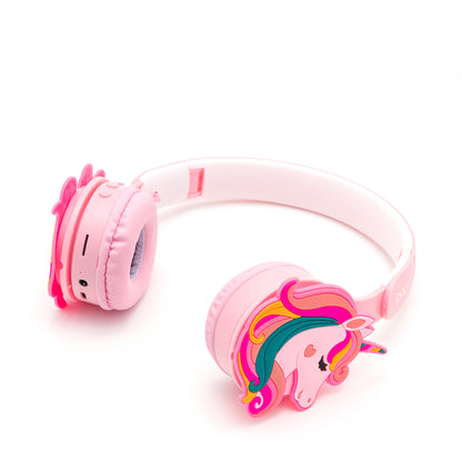 iPixi - TK-688D Unicorn Kids Bluetooth Pink Headphones