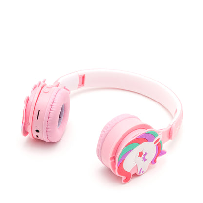 iPixi - TK-688C Unicorn Kids Bluetooth Pink Headphones