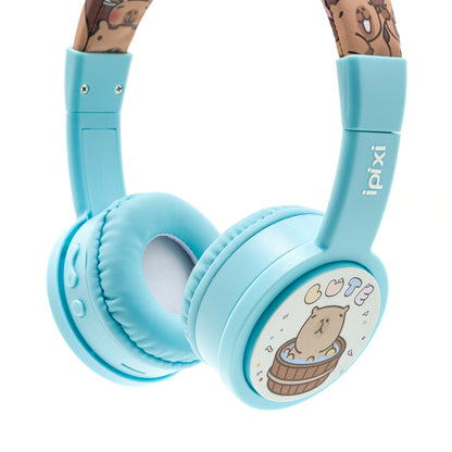 iPixi - Cute Friends Kids Bluetooth Blue Headphones