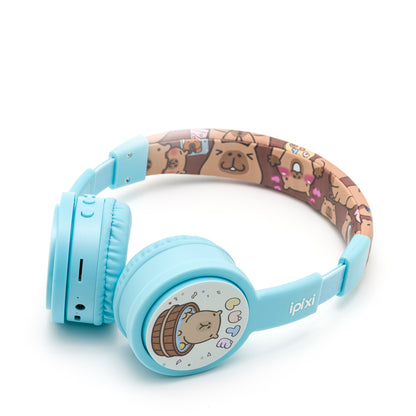 iPixi - Cute Friends Kids Bluetooth Blue Headphones