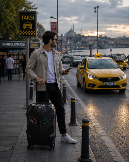 iPixi - Titan Guardian LED Smart Rolling Suitcase