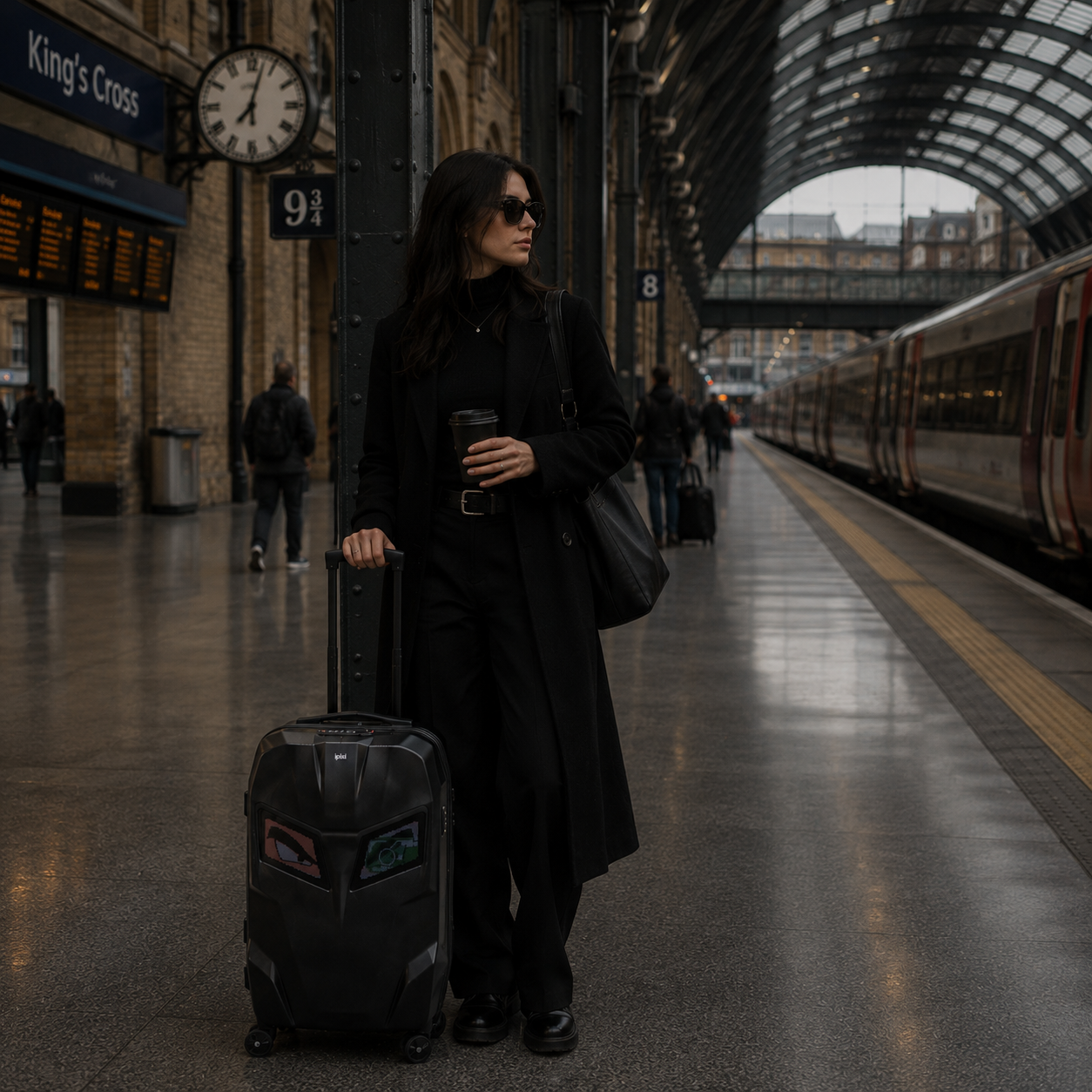 iPixi - Titan Guardian LED Smart Rolling Suitcase