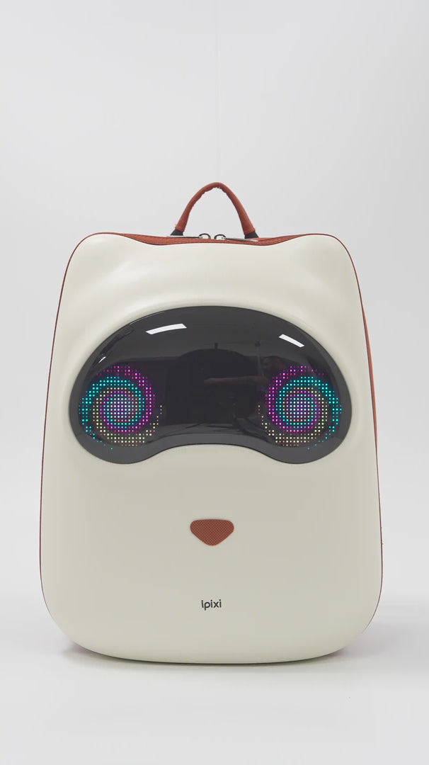 Load video: iPixi - Puppy Pal LED Kids Smart Backpack